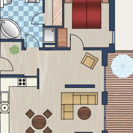 Apartment 50 5 M Ankerplatz *